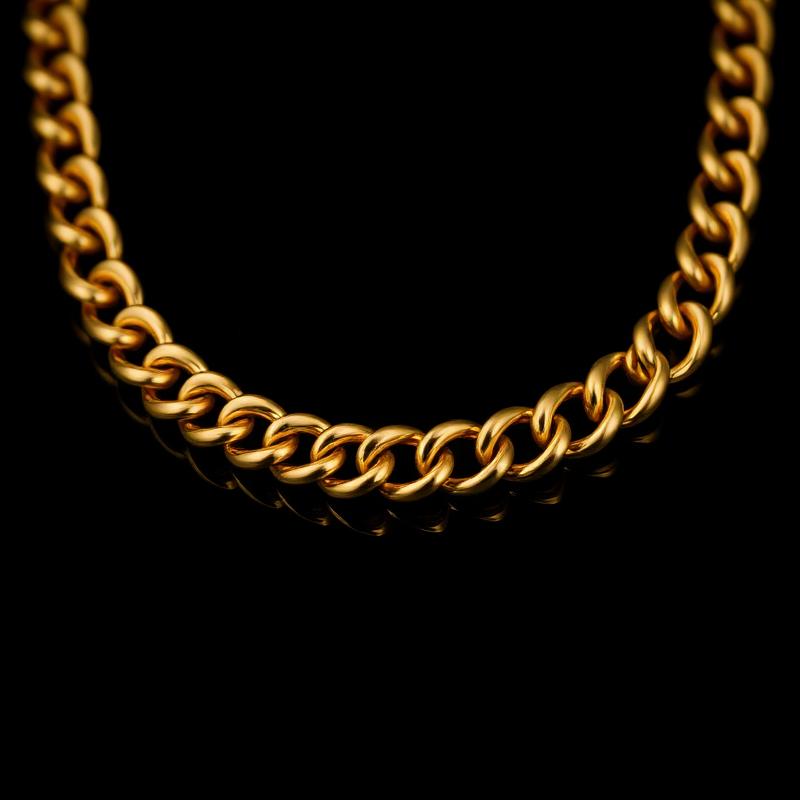 Chaîne Maille Cubaine — Or 18K